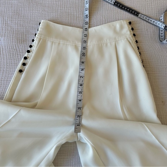 ADEAM Buttoned Wide Leg Pleated Pant Trousers Size 2 - Picture 13 of 15